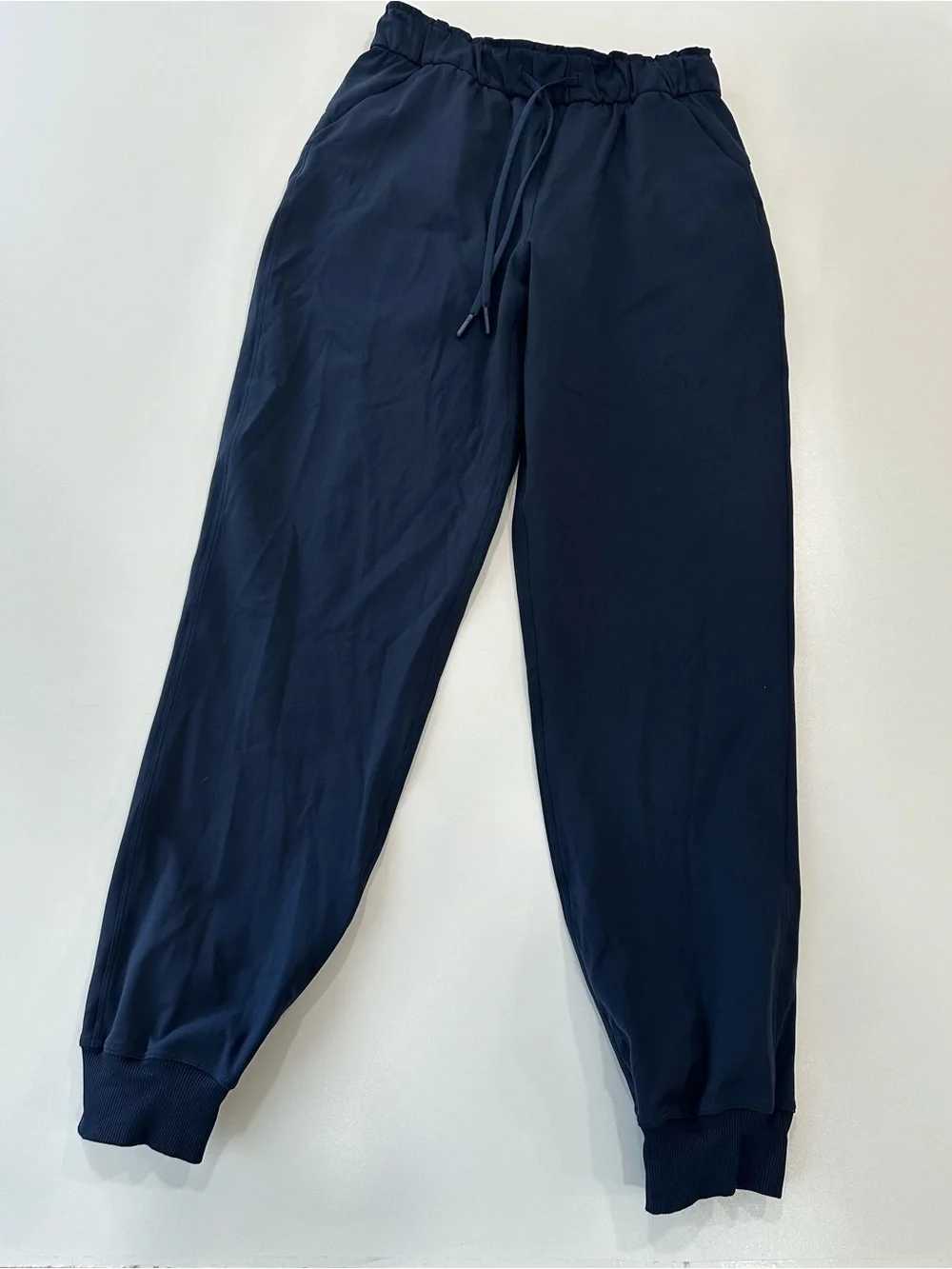 Lululemon Keep Moving Jogger True Navy Size 6 High Rise Waist Band Side Pockets